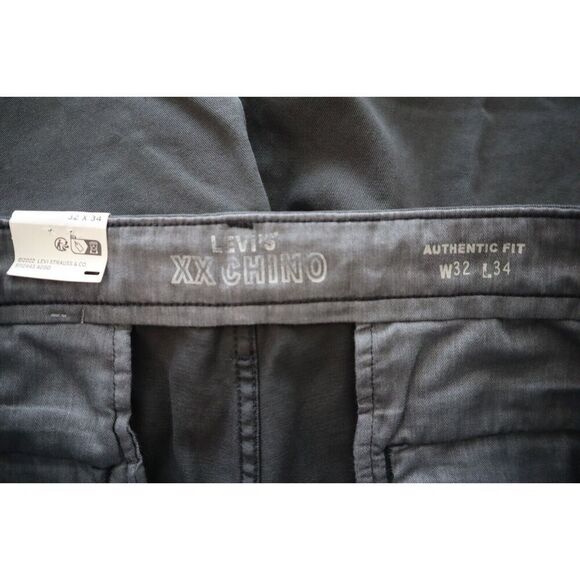 Levi's XX Chino A57530010 Men's Sz 32x34 Black Authentic Straight Leg Pants - Picture 4 of 14